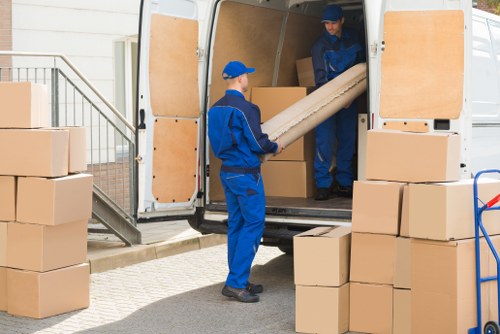 Local movers assisting a home move in Edgware