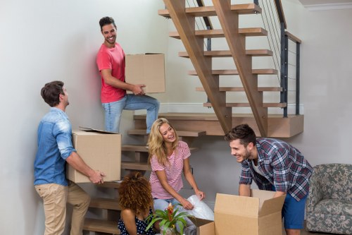 Moving items during a man and van service booking process