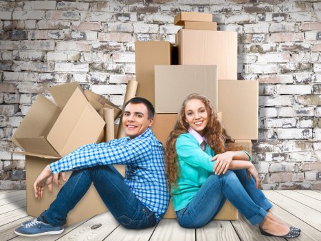 Preparing desks and boxes for an office move in Edgware