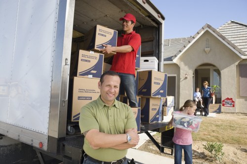 Careful furniture handling during a local house removal