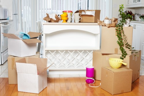 Packed moving van ready for transport in the Edgware area