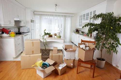 Edgware moving van helping with a residential relocation