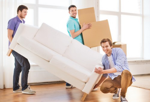 Prepared van and moving equipment ready for a safe removal