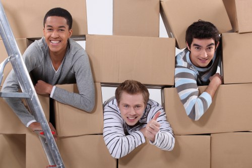 Van loading support for local business moves in Edgware
