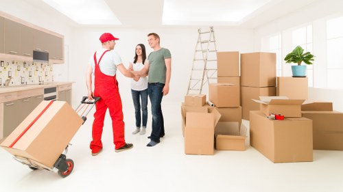 Careful furniture loading for a flat or house move in Edgware