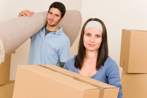 Packing and moving assistance for a flat or house move