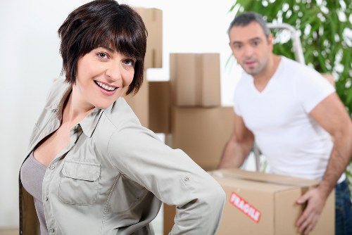 Packing and loading items into a removal van for an Edgware move