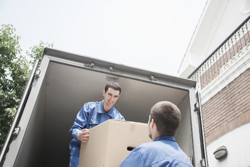 Loading a removal truck for an Edgware relocation