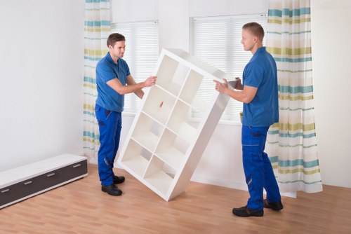Unpacking boxes in a new Edgware home after relocation